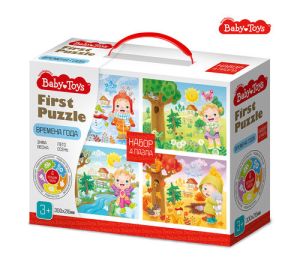 Пазл First Puzzle 4 в 1 "Времена года" Baby Toys
