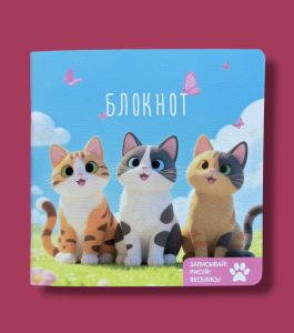 Блокнот "Котики" (клетка)