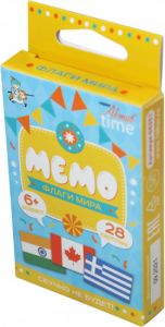 Игра настольная МЕМО "Флаги" (Мир) Актив time 04351