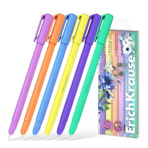Набор из 6 ручек гелевых ErichKrause Paradise Stick Pastel Bloom 0.5, цвет чернил ассорти 