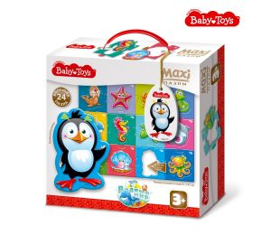 Пазлы MAXI "Водный мир" 24 эл Baby Toys (поле 61х47см) 02511