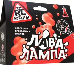 Научно-познавательный набор "Лава-лампа", красный