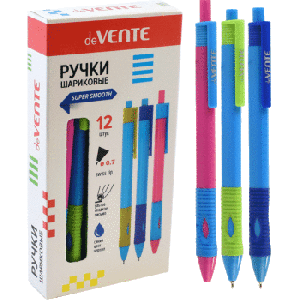 Ручка синяя шариковая автоматическая "deVENTE"