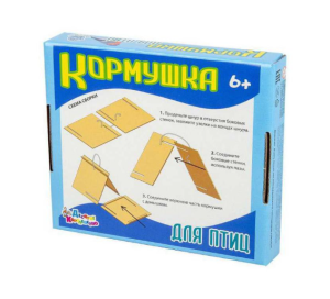 Кормушка для птиц деревянная (зимний рисунок) 03936