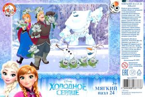 Пазл мягкий «Холодное сердце» 24 элемента