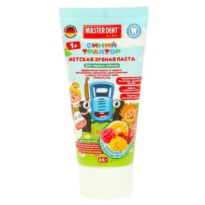 Детская зубная паста СИНИЙ ТРАКТОР 65 г тутти-фрутти MASTER DENT