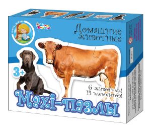 Пазлы Maxi "Домашние животные" 14 эл