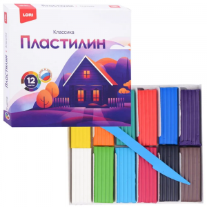Пластилин Классика, 12 цветов, по 20 гр