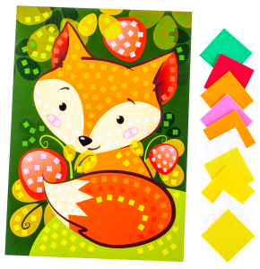 Кэ-013 Мягкая мозаика. Большой набор "Лисичка"