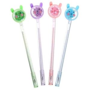 Ручка гелевая-прикол МИКС Блеск-мышка