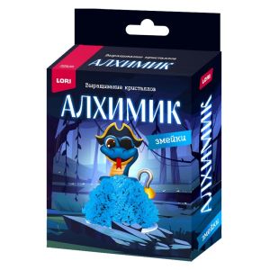 Выращивание кристаллов. Змейки."Голубая змейка"