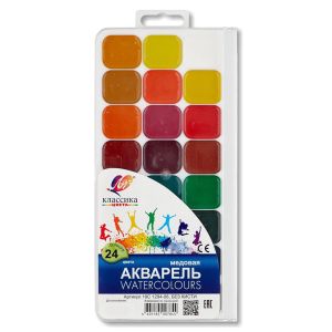 Акварель "Классика" 24цв. б/к