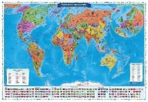 Скретч-карта мира "Карта твоих путешествий" (в тубусе)