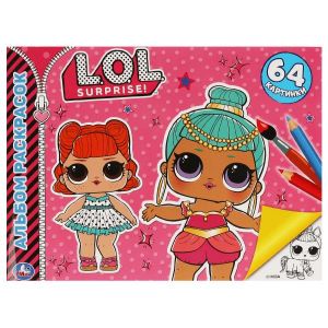 Модные милашки. Лол. Альбом-раскрасок А4