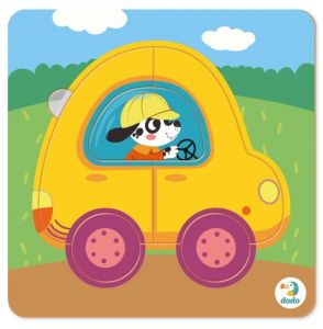 Пазл-сортер Машинка 5 элементов