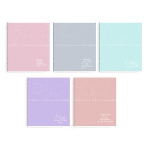 Тетрадь, 96 л, клетка, НЕЖНЫЕ ЦВЕТА