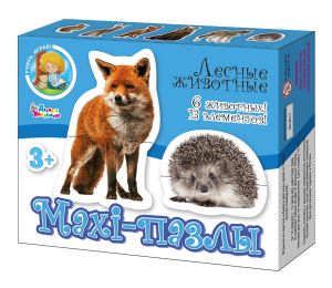 Пазлы Maxi "Лесные животные" 13 эл