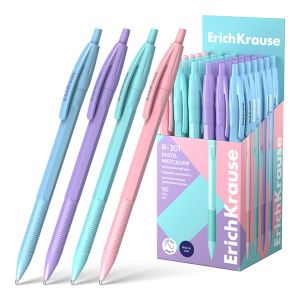 Ручка шариковая автоматическая ErichKrause R-301 Matic&Grip Pastel 0.7, цвет чернил синий 