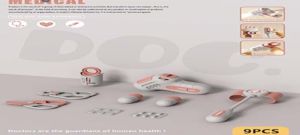 Детский набор доктора розовый 9 предметов
