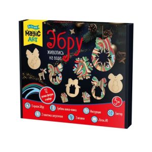 Набор для рисования на воде "Эбру" Ёлочные игрушки серия "Magic ART" арт.05812