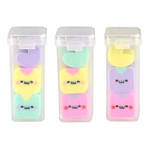 Набор ластиков МАРШМЭЛЛОУ ассорти, три ластика в комплекте