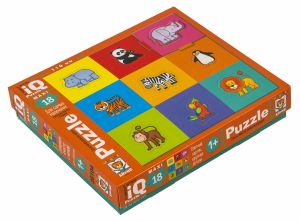 IQ Пазл МАКСИ Вкладыши 18 эл. Мой весёлый зоопарк 1+