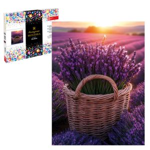Алмазная мозаика КОРЗИНА С ЛАВАНДОЙ 30x40 см