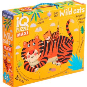 IQ Пазл Напольный  Дикие кошки (Wild cats) 3+