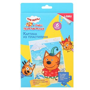 Картина из пластилина Три кота "Компот"