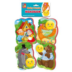 Мягкие пазлы Baby puzzle Сказки "Колобок"