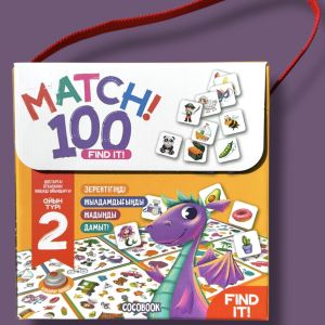 MATCH 100! FIND IT! Настольная игра со звонком