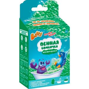 Пенная бомбочка для ванны, изумрудная