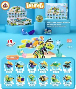 Мини конструктор насекомые в шариках THE WORLD OF INSECTS 