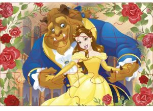 Пазл мягкий "Красавица и Чудовище" 12 эл