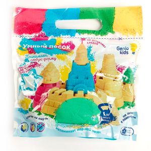Набор для детского творчества "Умный песок зеленый 1кг"