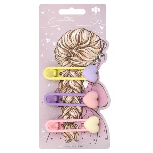 Набор заколок для волос «зажим», арт. 71789 СЕРДЕЧКИ