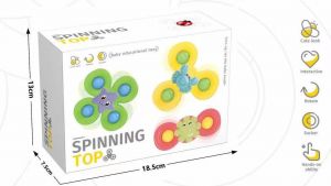Занимательные присоски Spinning Top 3 шт в наборе