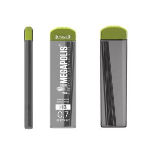 Грифели ErichKrause MEGAPOLIS Concept для механических карандашей 0.7 мм, HB