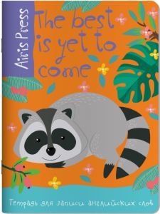 Тетрадь для записи английских слов (Енот)