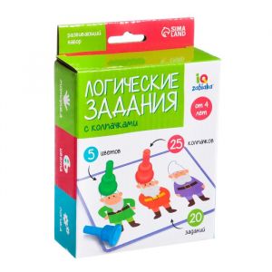 Развивающий набор "Логические задания" с колпачками   7795378