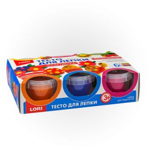 Тдл-013 Тесто для лепки. Пластишка. Набор №10, 6цв. по 80 гр.