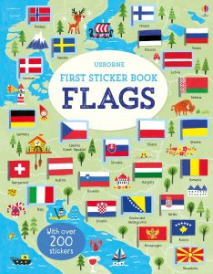 First sticker book flags.