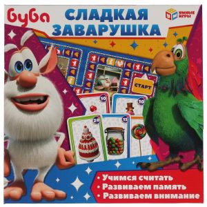 Буба. Сладкая заварушка. Настольная игра-ходилка с карточками.