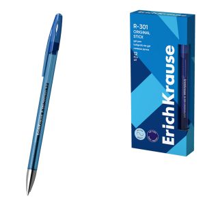 Ручка гелевая ErichKrause R-301 Gel Stick Original 0.5, цвет чернил синий