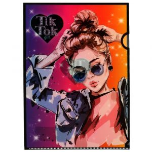 Папка -уголок а4 TIK TOK GIRL