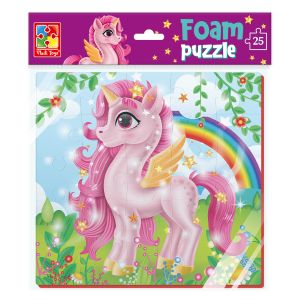 Мягкие пазлы Розовый единорог 