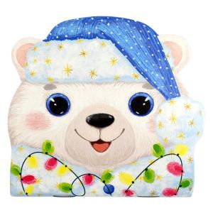 Блокнот 30л НОВОГОДНИЙ МИШКА