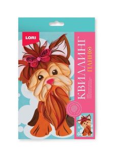 Квл-041 Квиллинг. Панно "Милый щенок"