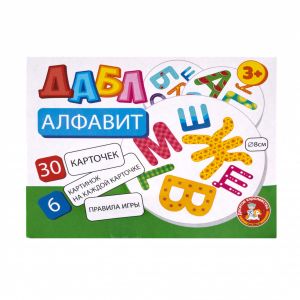 Игра настольная "Дабл. Алфавит" (30 карточек) 04679