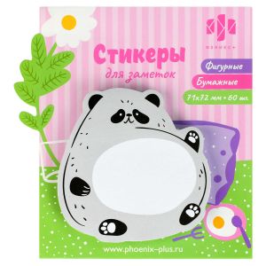 Стикеры для заметок бумажные 60 шт ПАНДА